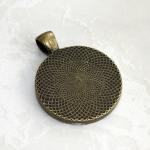 1 Inch Round Pendant Tray - What..