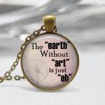 1 Inch Round Pendant Tray - The Earth Without Art..